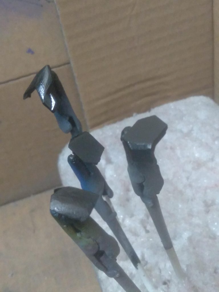 Applied the gloss black Tamiya paint.