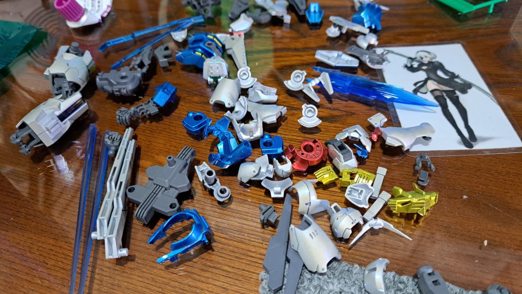 全バラ　ビットのパーツでマスキングしたけど、ちっさかったー( ｡ﾟДﾟ｡)