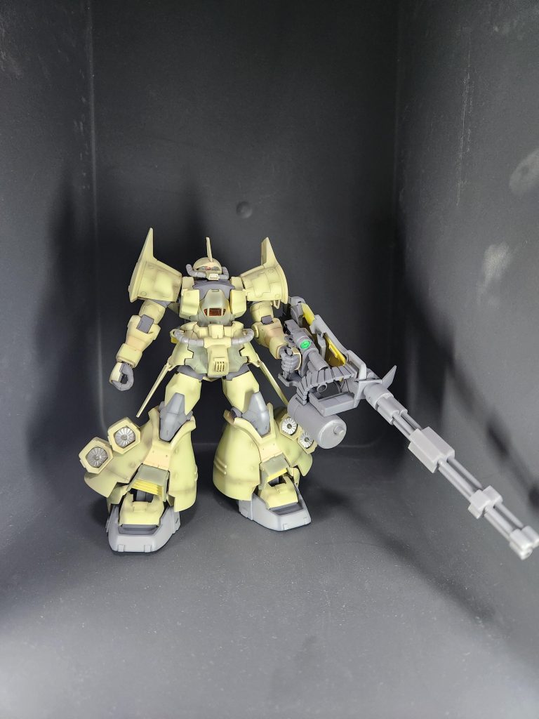 スターダストメモリーでガトーのHLVの守りについた1機として、制作しました!空中からの弾幕で足止めの役割りと、僚機のサポートするイメージです!