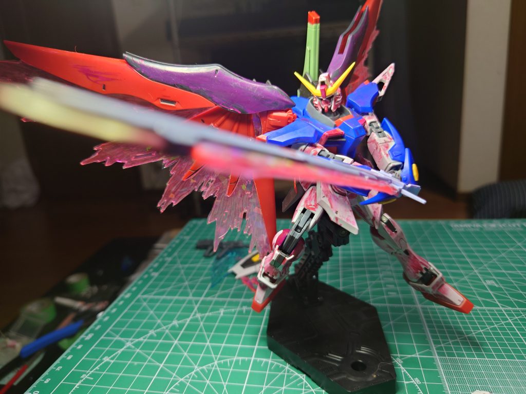 最後に1枚。まだ初めて3ヶ月のガンプラ初心者ですが、もっと精進していきたいと思った一作でした。