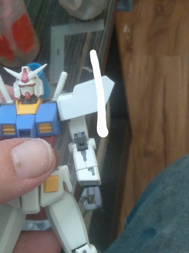 I decided where to cut material from in order to get a better look 