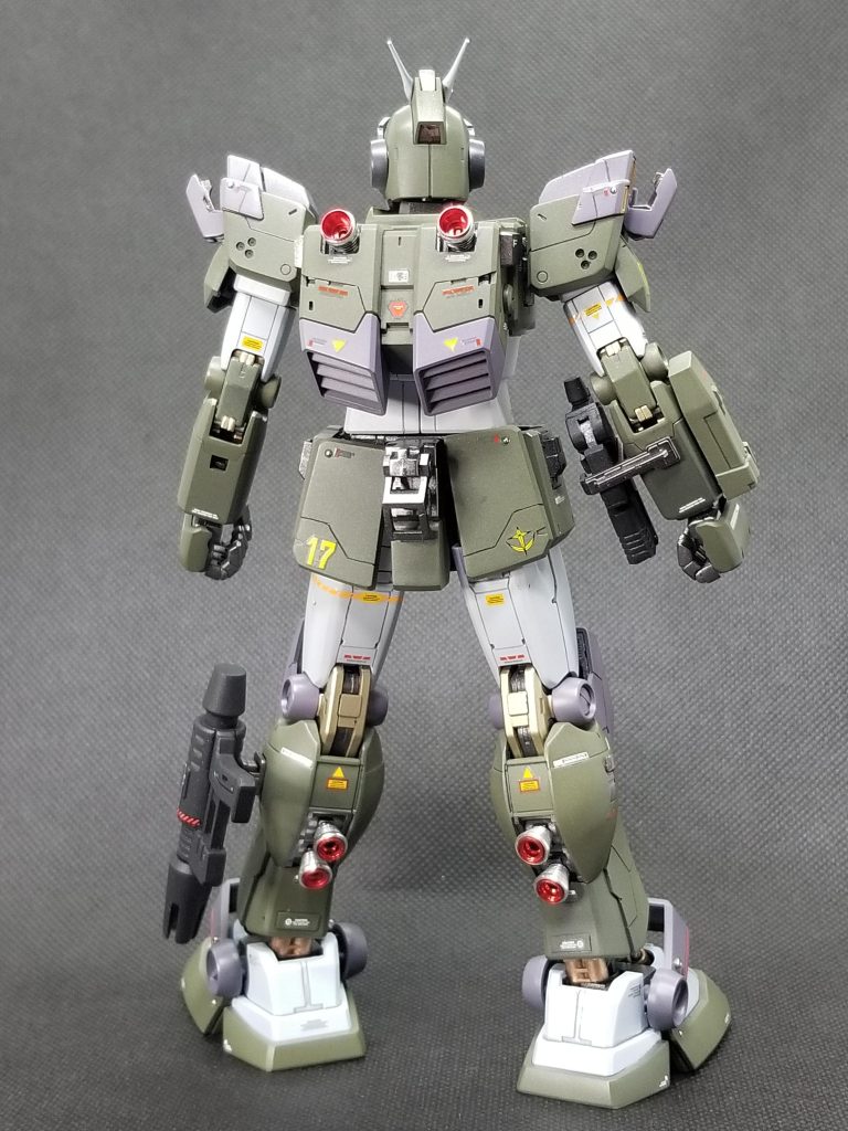 バックショット。バーニアは奮発して全てメタルバーニアに変更。金属質感がたまりませんっ🥰