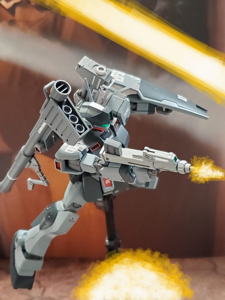 ジオン潜水部隊と交戦状態に入るジム・スナイパーII💥狭いジャブロー地下にもかかわらず、巧みに攻撃を躱すリド・ウォルフ中尉❗