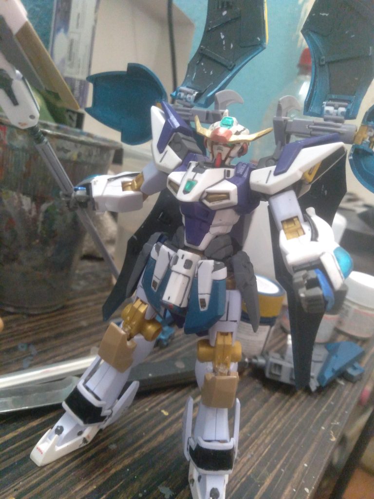 With the livelance parts attached. I like the way this looks. Once it's painted, it will look better