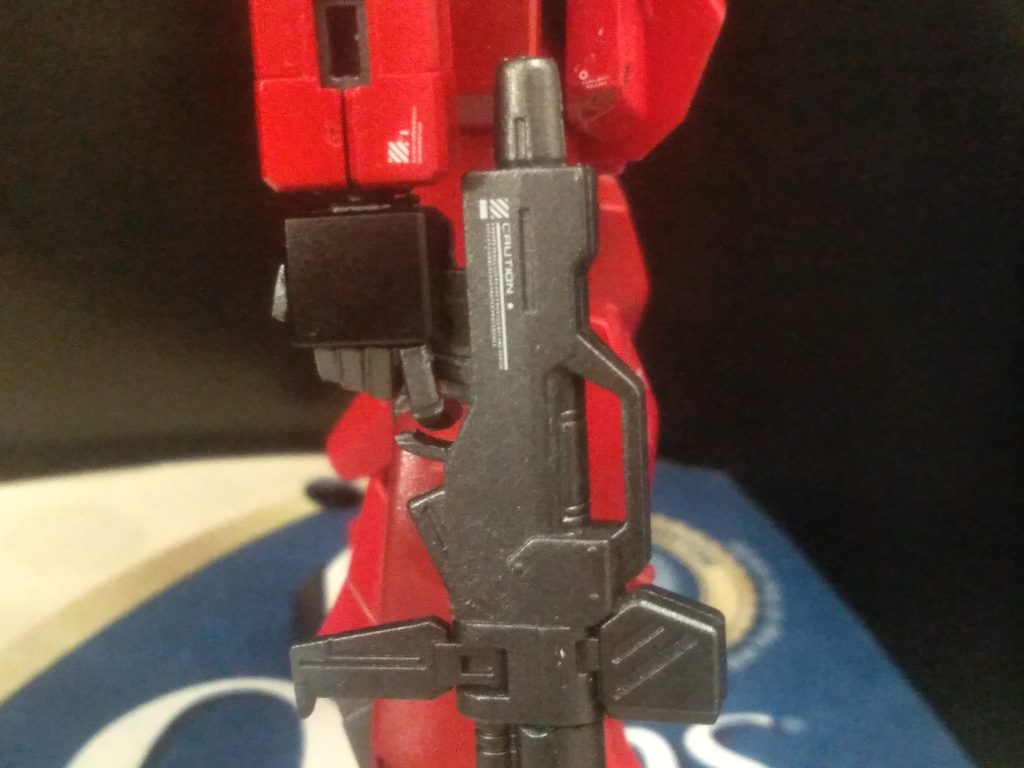 The beam rifle and lower arm with decals