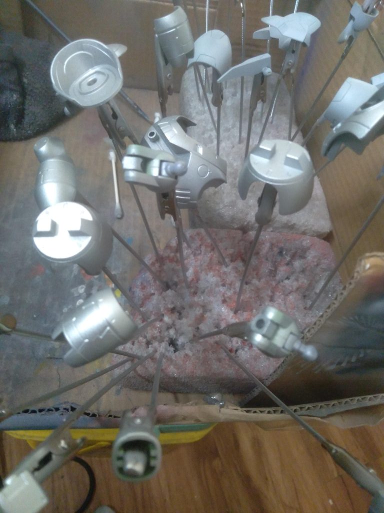 After the silver was painted