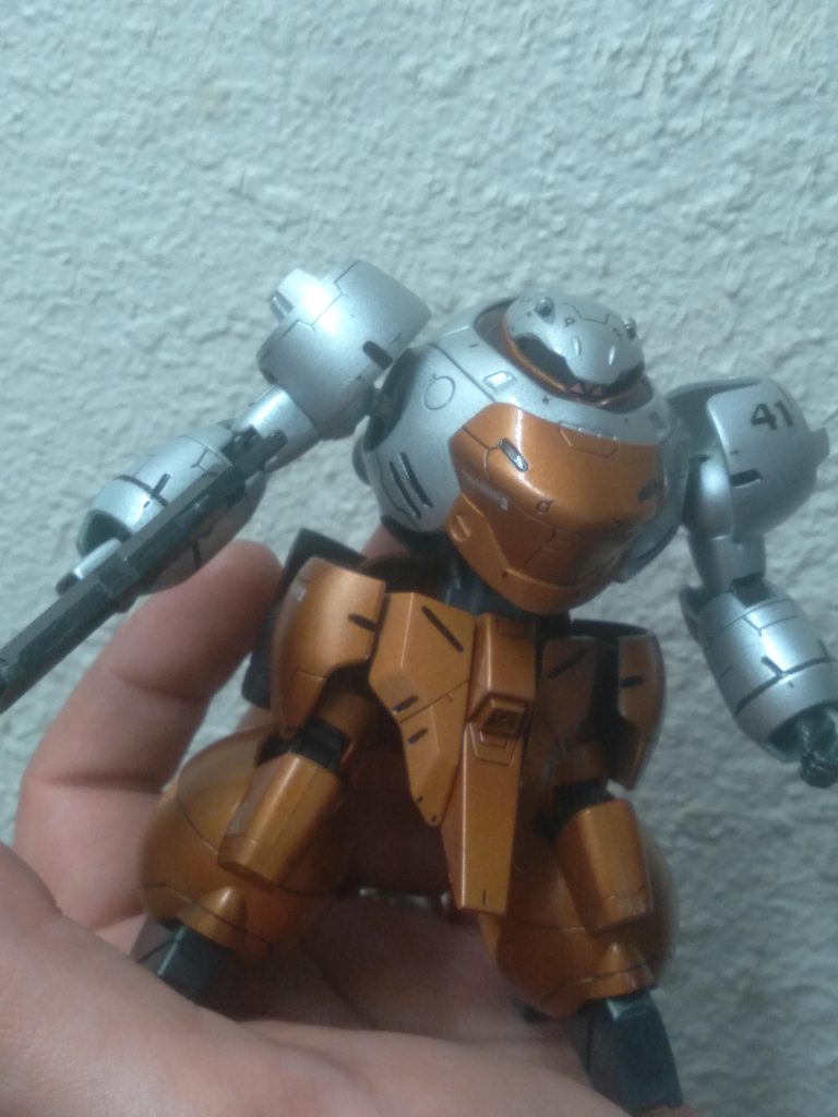 Colors used are Tamiya metallic brown, chrome silver, gunmetal, and black.