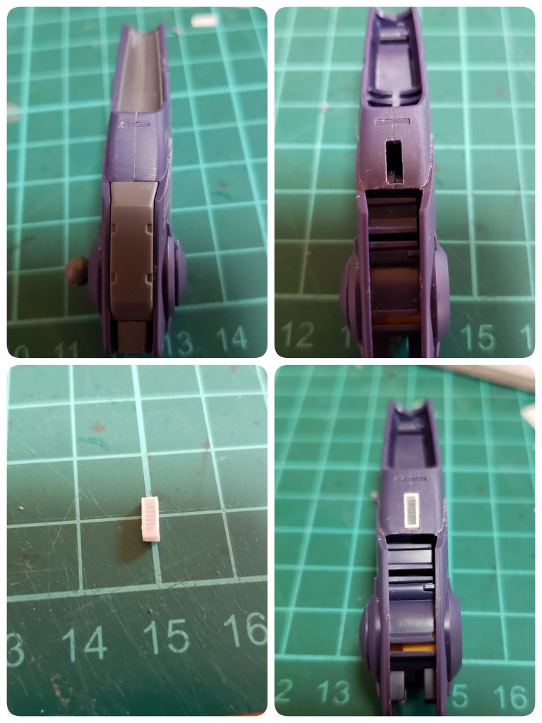 自作ダクトはいつもの結束バンドとプラ板で作ってます