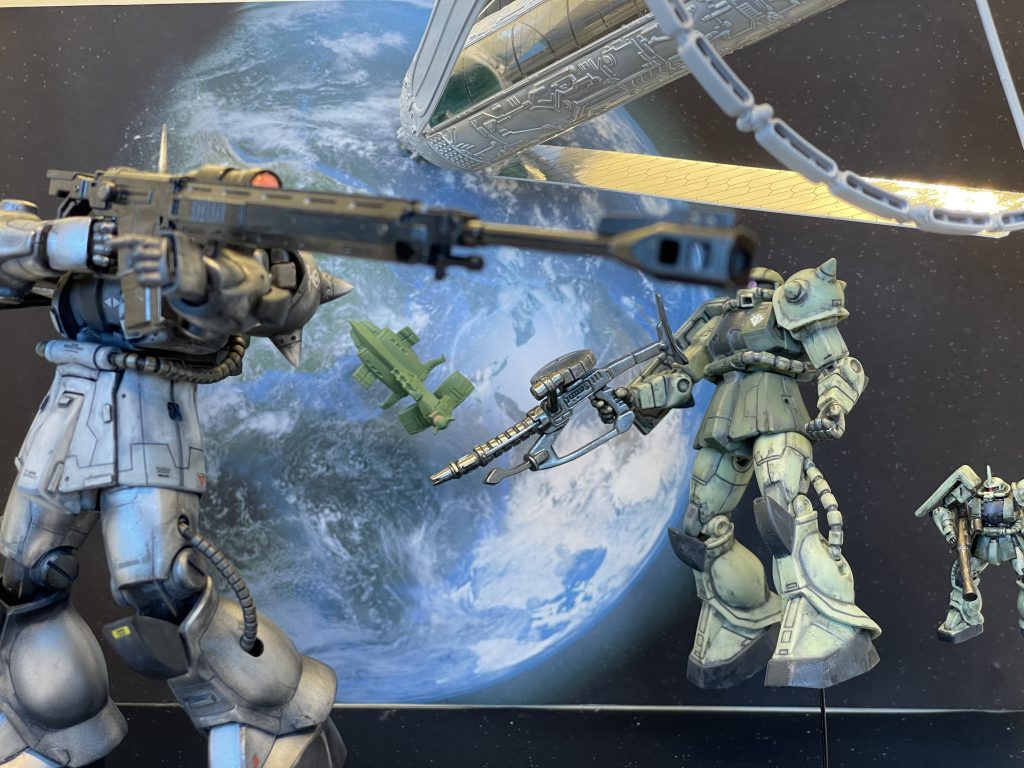 対艦ライフル構えた姿勢