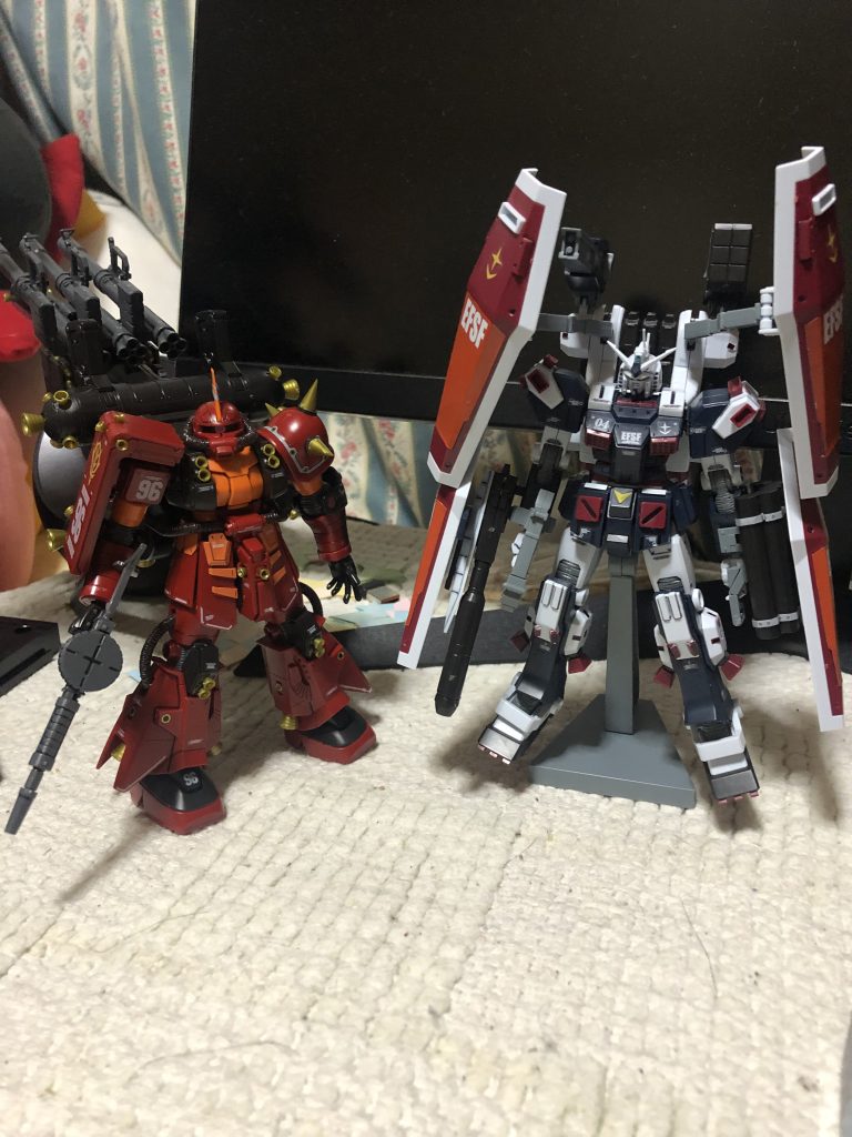 初投稿 サイコザク＆フルアーマーガンダム（サンダーボルト版） 髭仙人