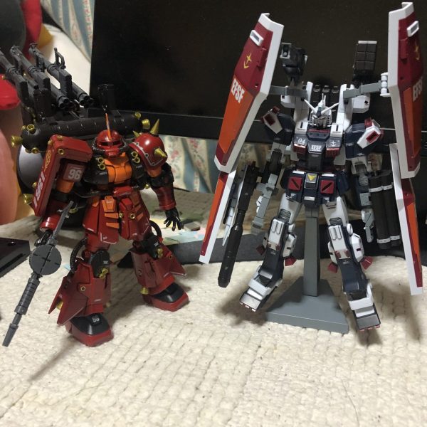 初投稿 サイコザク＆フルアーマーガンダム（サンダーボルト版） 髭仙人