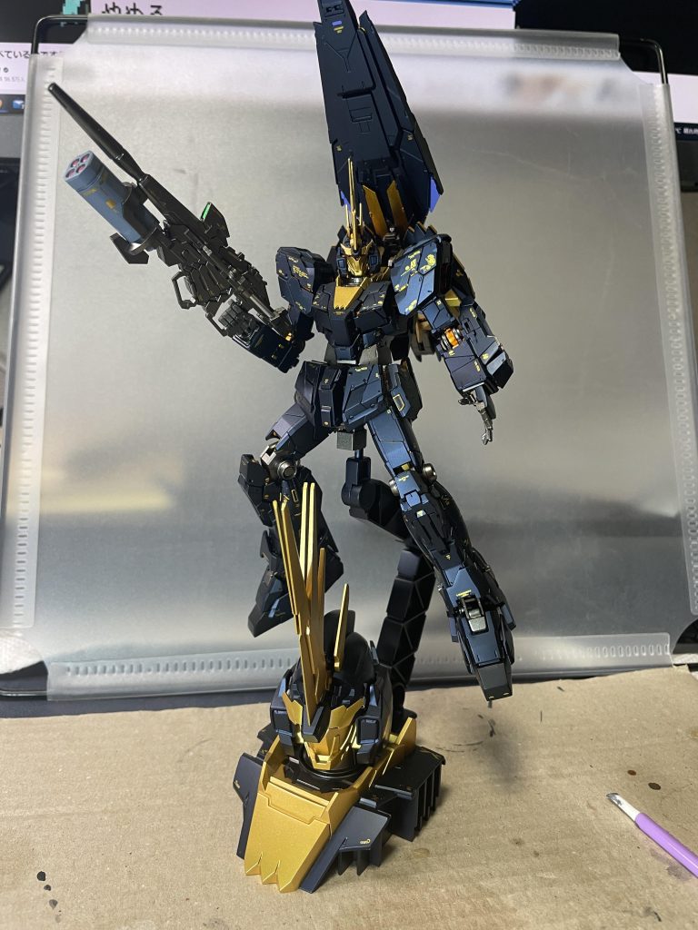 全体のユニコーンモードもう一生戻すことはないでしょうRGは特に塗装剥がれが怖くて戻せません時にアドバンスドMSジョイントは剥がれます剥がれない塗装方が知りたいいつもは塗らないのですがどうしても塗らなきゃならんところが何箇所かあるので仕方なく…ガイアのマルチプライマーを吹いても剥がれるところは剥がれます