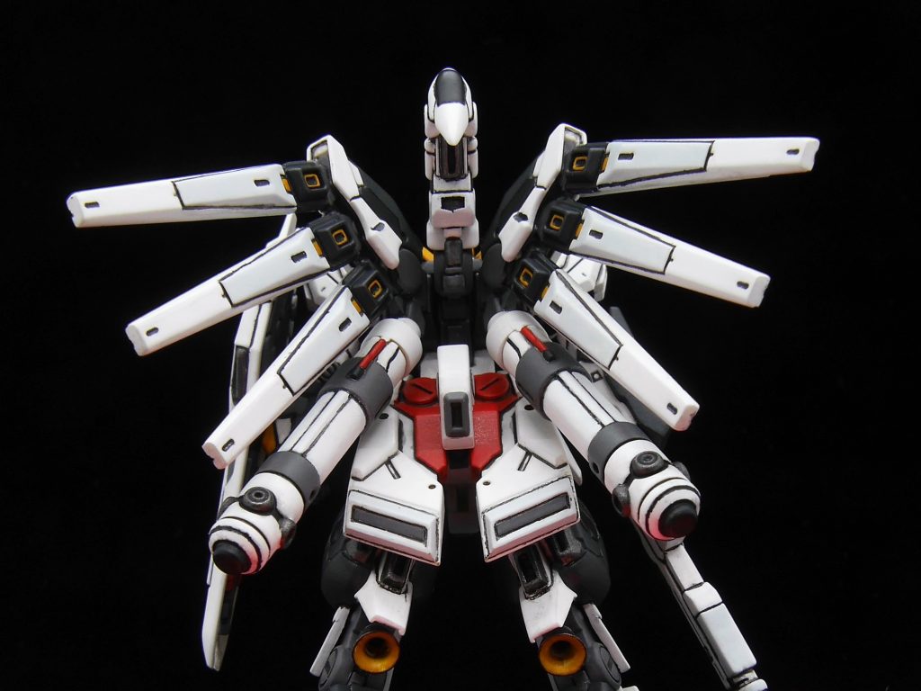 プロペラントタンクの先のバーニアはカットして、ふくらはぎのバーニアとして利用しました。