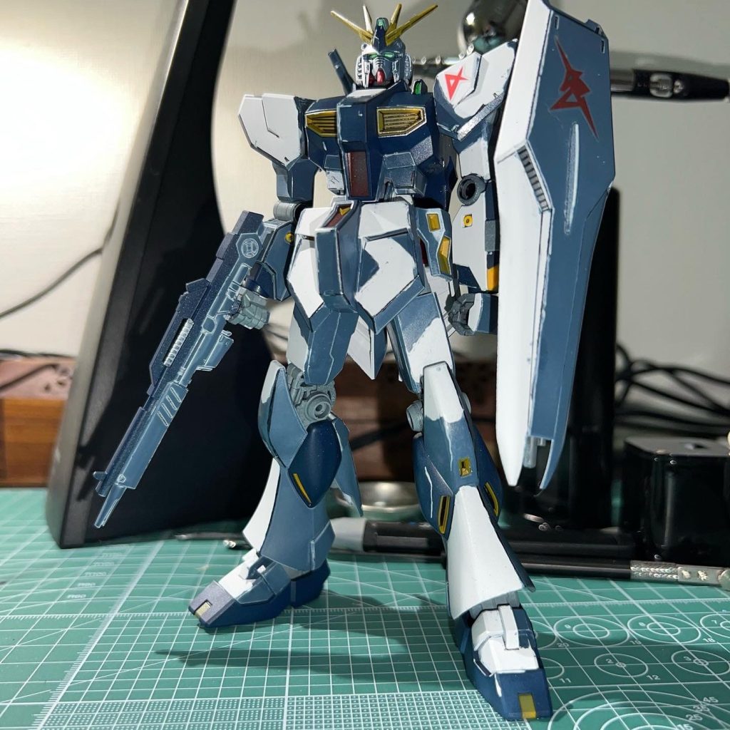 HGガンダム アニメ塗り クスィーガンダムのアニメ塗りです｜Gundamdamdamさんのガンプラ