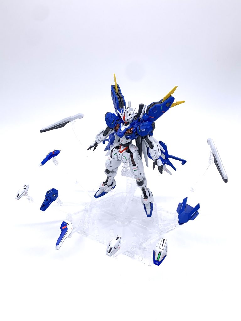 水星の魔女ディスプレイベースを2個使用してガンビットを飛ばしてみました。