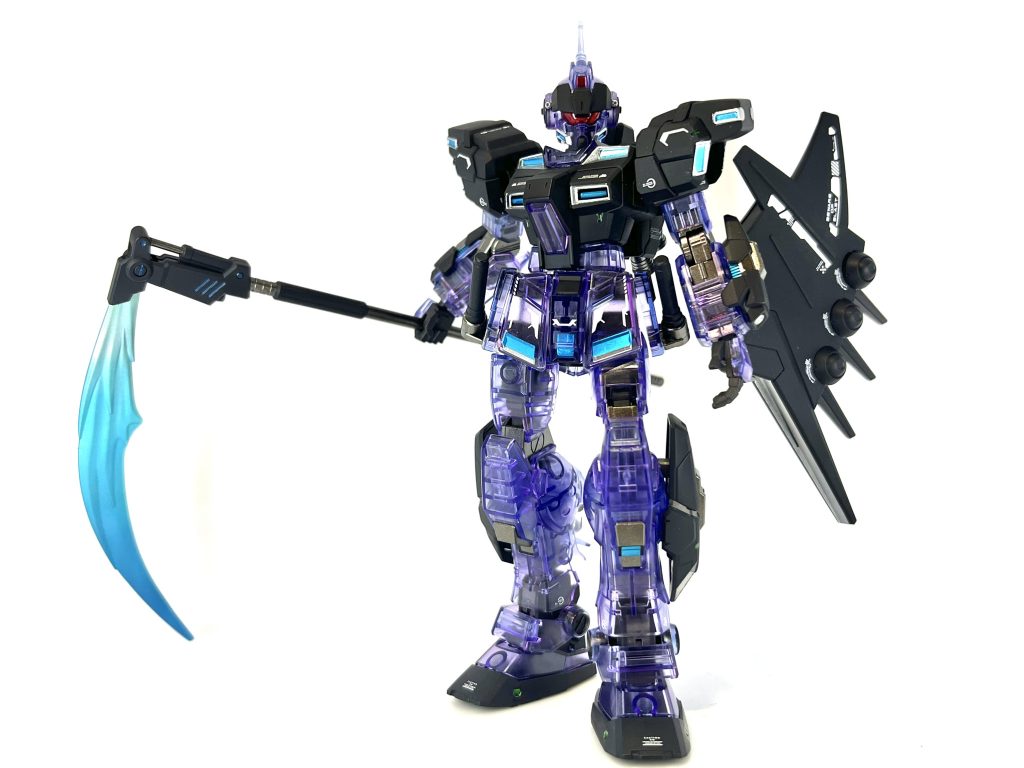 以上、ペイルライダー・ザ・デスでした!所々粗はありますが、初めて合わせ目消ししてみたり、デカール貼ってみたりと楽しく作れました。DIIの余剰パーツにペイルライダー用のものがいっぱいあるので、クリアーじゃないバージョンもいつか作りたいです!機体名はもっといいの思いついたら変えるかもしれません笑