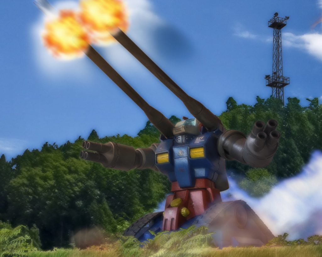 ハヤトはWBのある地下ドッグ周囲の敵を片づけると攻撃の少ない拓けた外に出た。WBから離れると、ここで一時的に基地守備隊の指揮下に入る。基地司令部の通信士から砲撃ポイントの指示を受けるとタイミングを合わせ攻撃を開始した。通信士の的確な指示だけでなくハヤトの経験値も相まって着実に戦果を上げる。