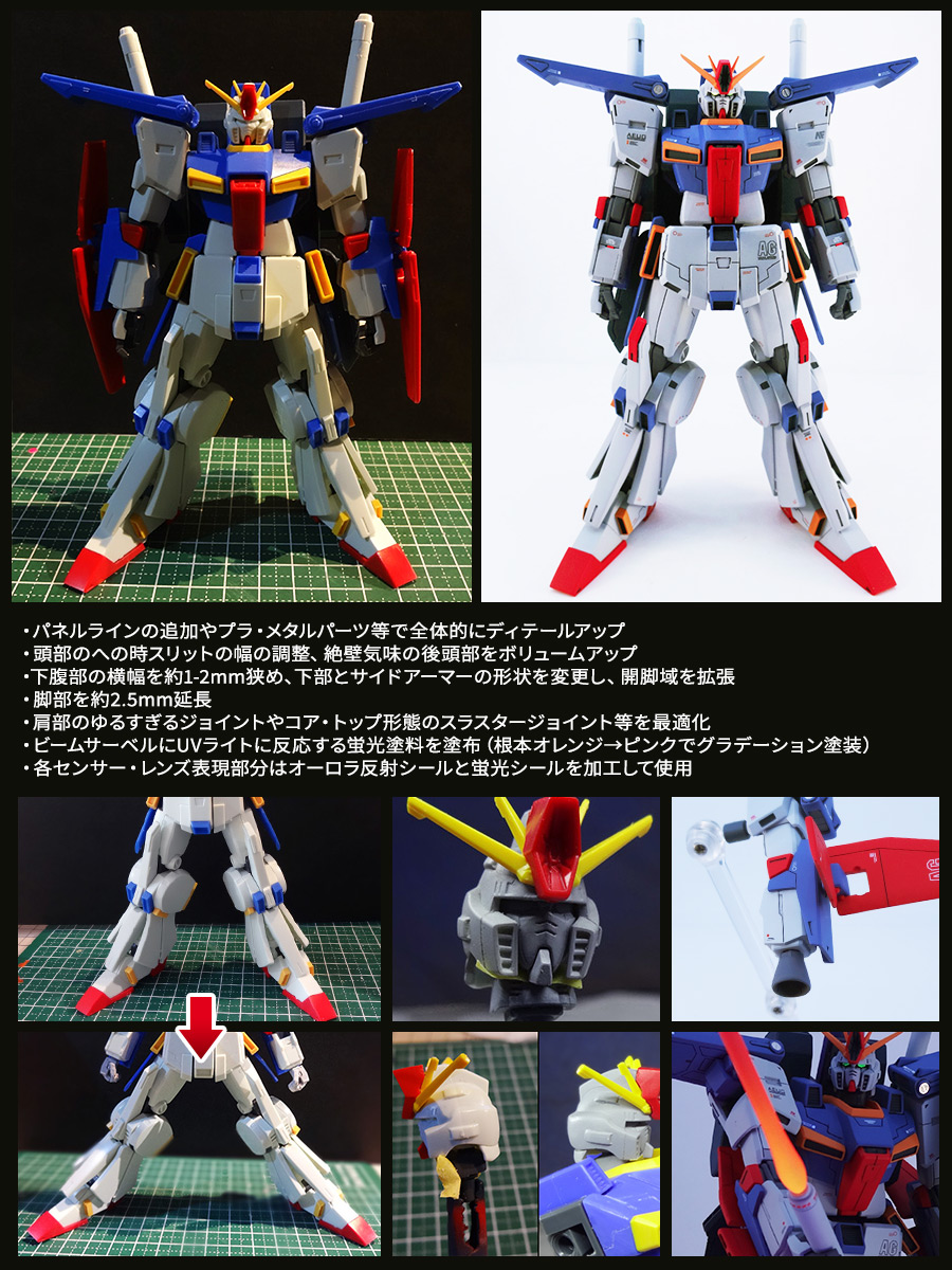 徹底改修 全塗装 完成品】 HGUC 1/144 MSZ-010 ZZガンダム - プラモデル