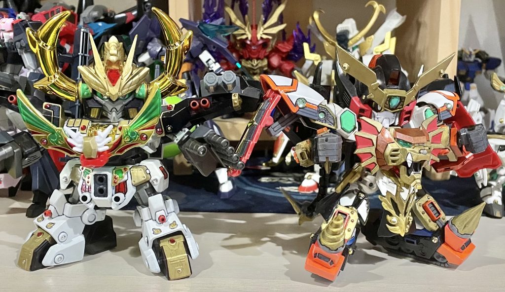 制作当初当初は、鉄機武者斎古で作製したのですが、もっと大きく、砲台もつけたいと思い、改修しました。