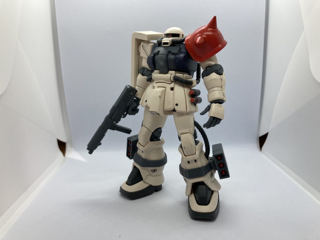 フル装備で一枚！いつかゲルググマリーネ（連邦軍鹵獲仕様）も作ってみたいですね、、。