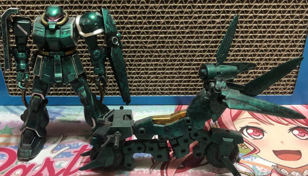 ザクとバイクの2ショット