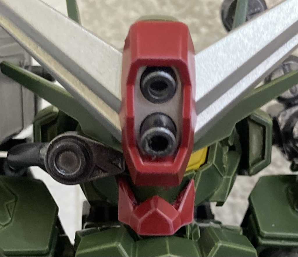 頭部パーツは一応全て取り外してエアリアルに戻せるようにしてます。