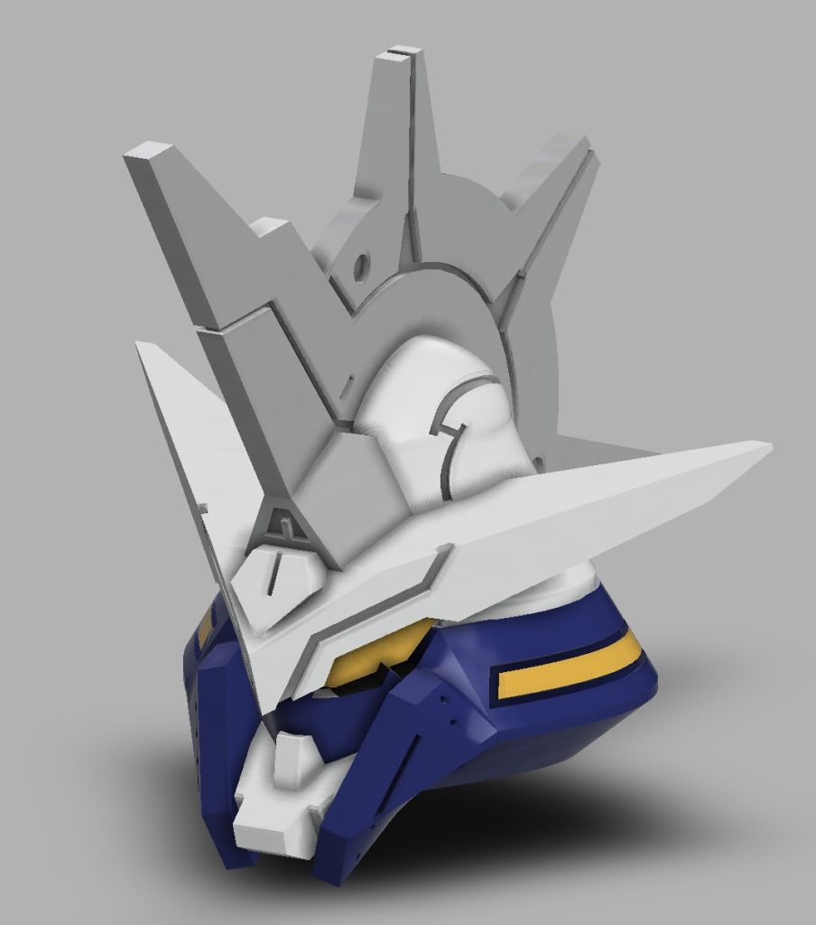 頭部モデリングですやっつけのモデリングにしてはイケメンに仕上がりました