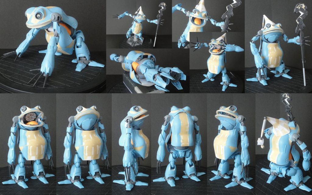 はい、ということで...。ポロッゴへ寄せるために、マタツ・ノーオレタ氏版よりも太らせました。完璧にポロッゴへ寄せてしまうとハイゴッグ味が無くなってしまうので、両者の