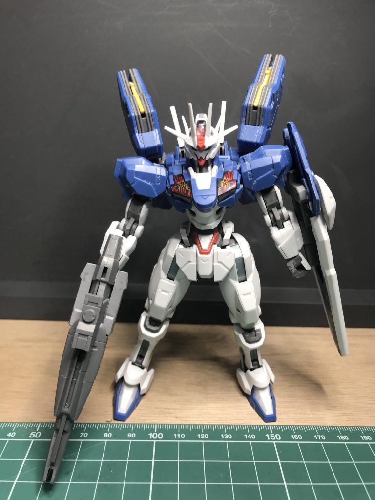 素組みでも充分かっこいい！顔がエアリアルより少しキツめにでもそれが良い👍