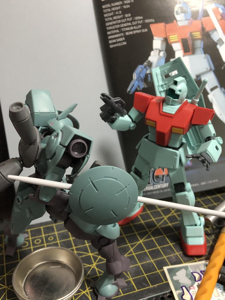 最後は同時期に作成していたジムくんとのツーショット。