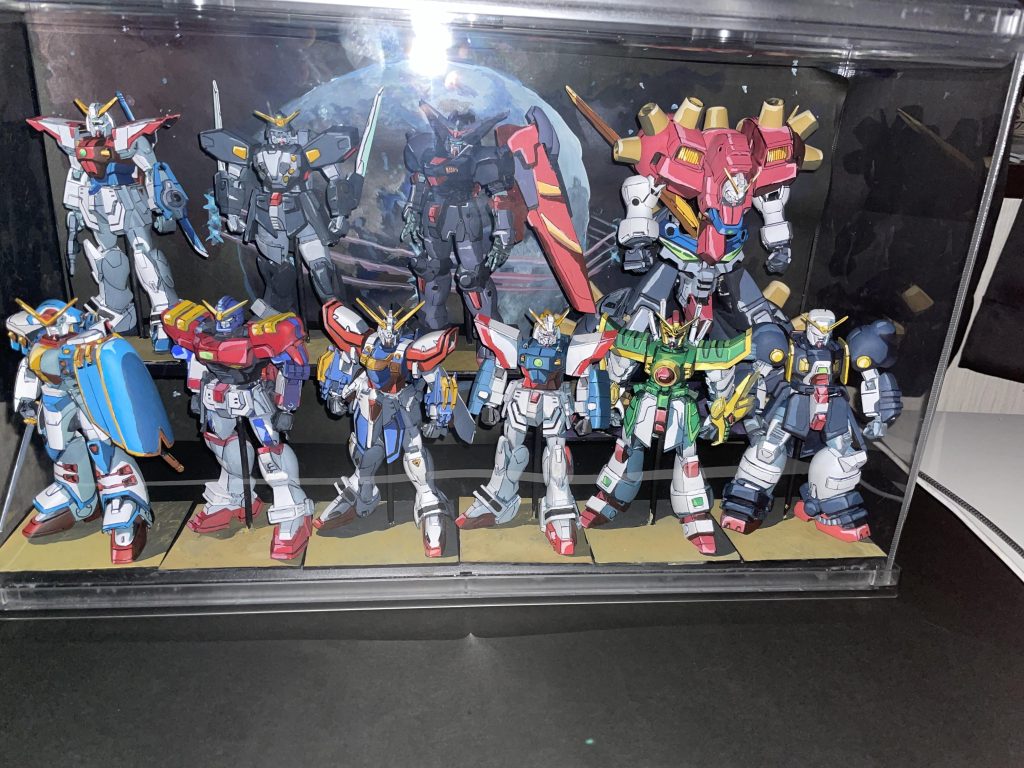 上から、この位置からだと背景がリングになっているのが分かります。地球がリングだ。