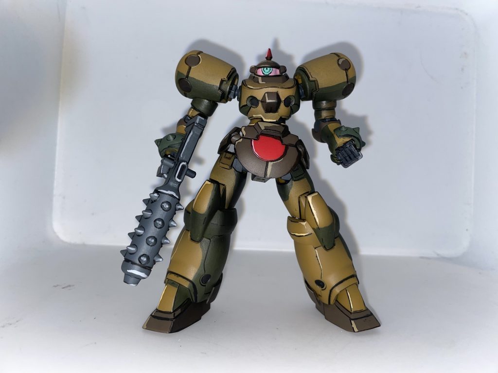 今回グラデーション活かしで、影面塗るのと、エアブラシ でグラデーションだけ。合わせ目消した所は塗ってます。