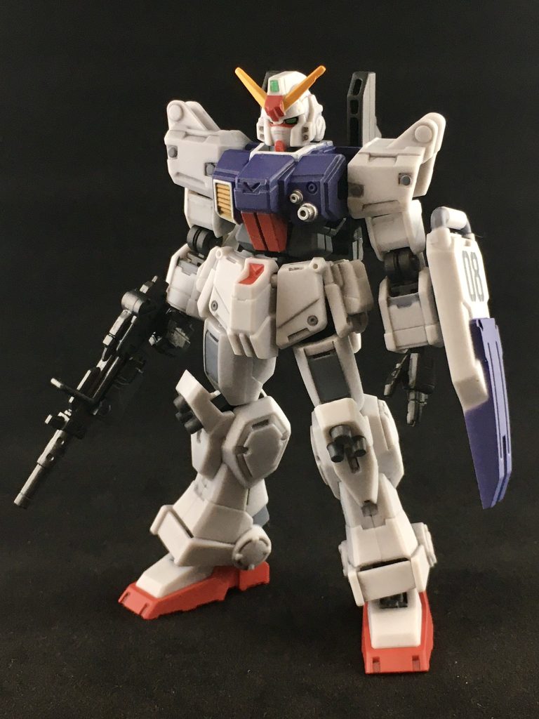 塗り分けのみで艶消しを吹く前の段階。