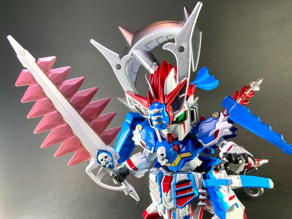 個人的にSDWヒーローズ🏯ムシャワールド設定のオリジナル武将をいくつか製作していて海賊武将の構想も長らくあったのですが、中々形に出来ていなかったところを、今回Twitter上の有志連合の皆様による「SDガンダム海賊イチ味」企画に参加させて頂き完成に至る事が出来ました。素敵な企画を開催くださり本当に感謝申し上げます。以上、閲覧頂きありがとうございました。