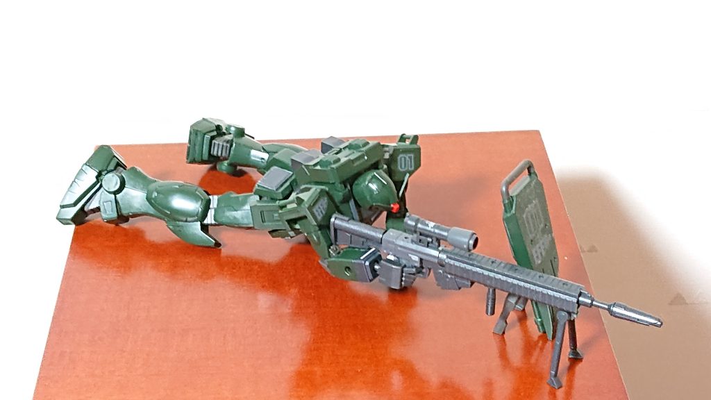 寝そべって狙撃の図②こっちの方が見た目良いかもですf(^^;