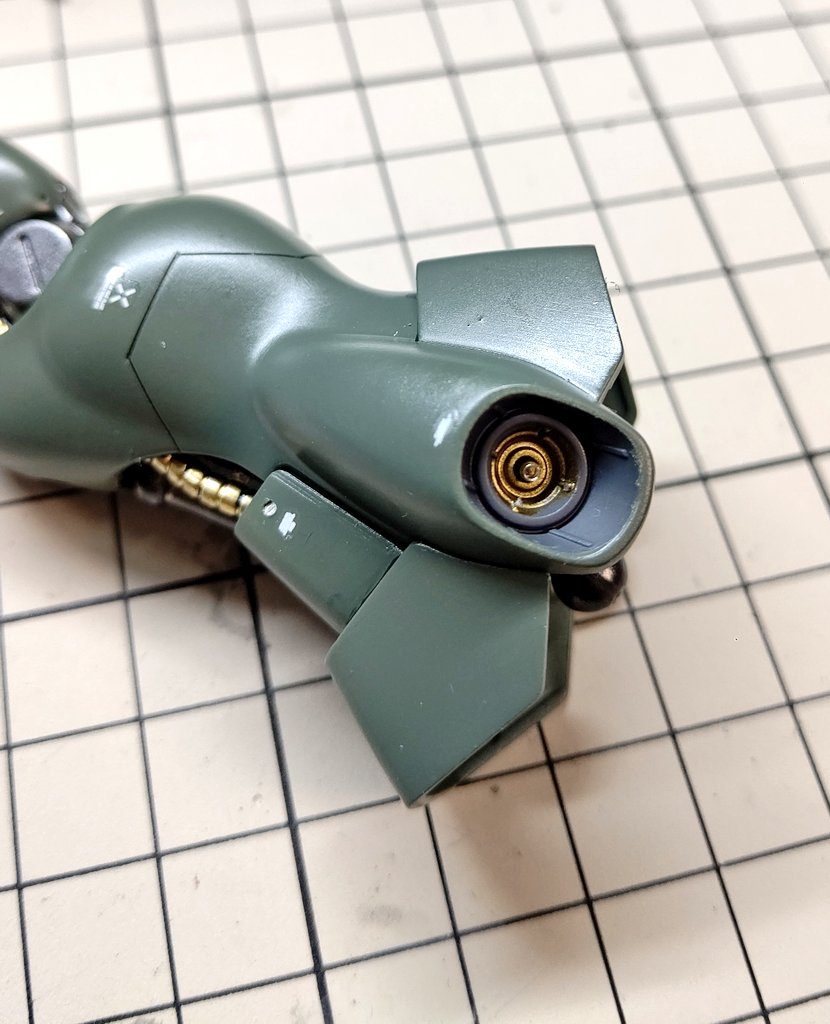 バーニヤ内部は2段階にマスキングをして塗り分けました