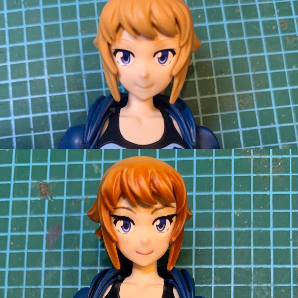 アイペイント少しだけ直して可愛くしてます。