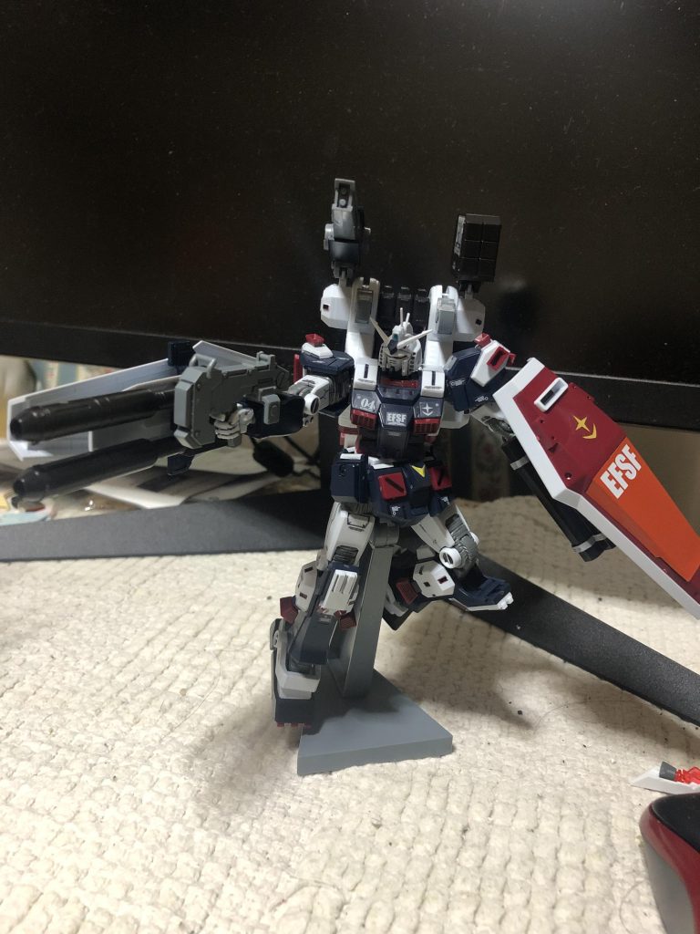 元祖フルアーマーガンダムも好きだけど、個人的にはこの黒い感じが好きです。