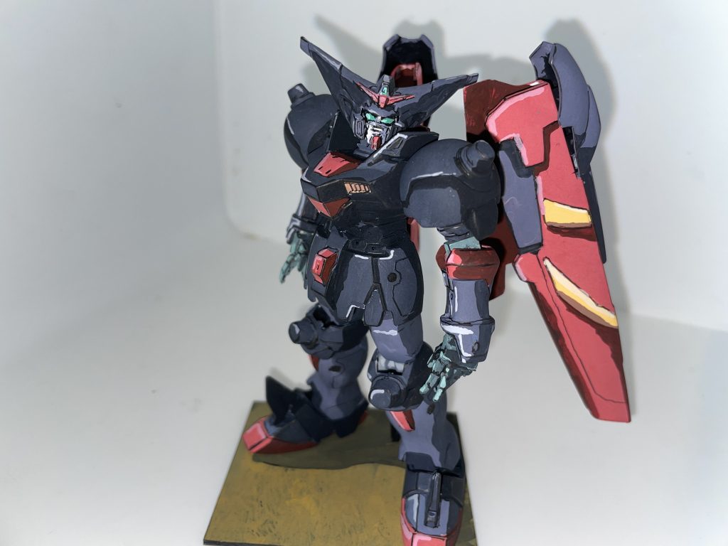 上から、顔も切り離して奥につけています。