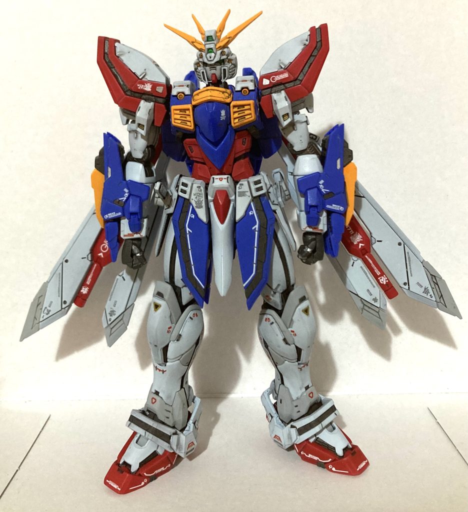 白部分はやや青みがかった感じに調色しています。