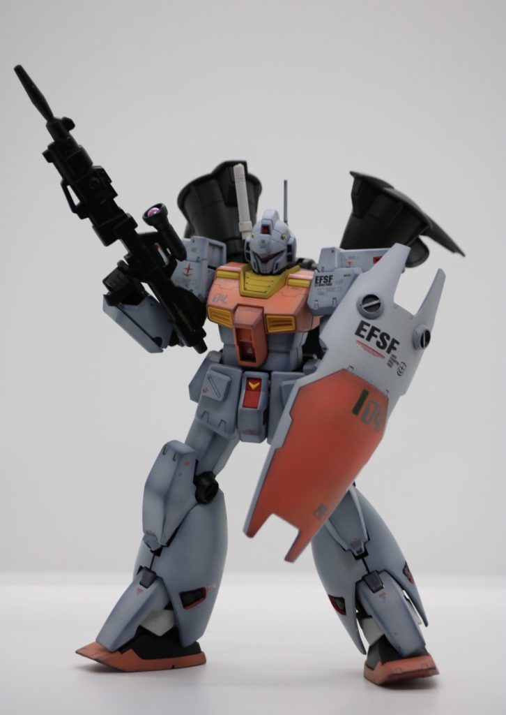 専用のビームライフルは、Gp01のライフルと、BB戦士サザビーのショットライフルから出来てます。