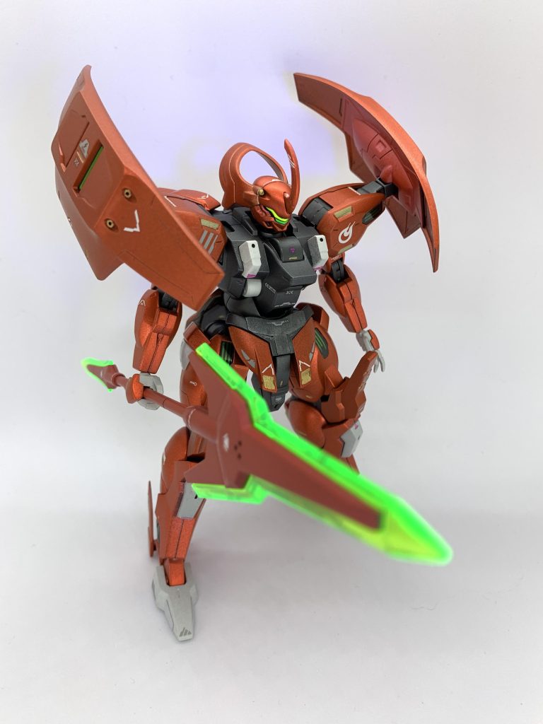 塗装ハゲが怖いのであまりポーズはとれない。