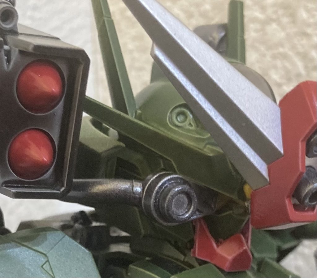 LGBBコマンドガンダムの頭部パーツをヘッドギア的な感じで使用