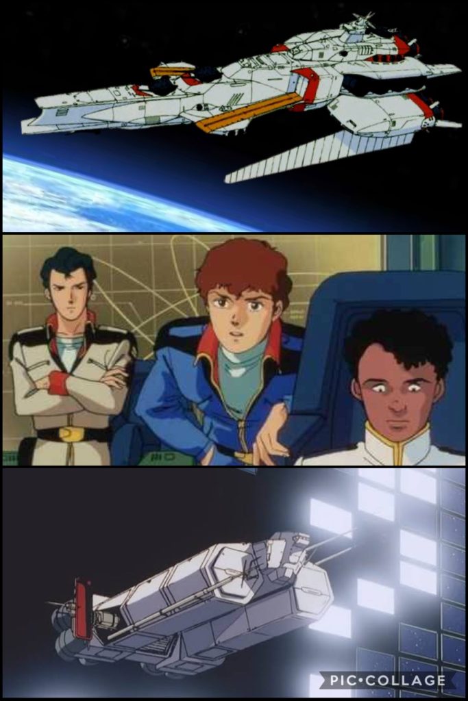 アムロ「MS...見た事のない機体だな。コレは...ガンダム...なのか?」oyz「アムロ大尉。ご無沙汰してます。」アムロ「室長じゃないか。久しぶりだな。このMSはどうしたんだ?」oyz「この機体は、アムロ大尉専用の機体という事でお届けに来たんです。」アムロ「連絡も無しにずいぶん急だな。それに、連邦軍の高官達は俺たちを厄介者扱いしてる。新型を寄こしてくれる筈はないんだが。」oyz「私も詳しいことは...。でもこの機体は、うちの会社からの贈り物ですよ。」アムロ「贈り物..か。」oyz「このガンダムは“μガンダム”って言います。サイコミュ搭載の新型ニュータイプ専用機です!」アムロ「試作機なのか?」oyz「え、ええ。そうです。フィン(板)ファンネル搭載の新型ですよ。」アムロ「新しい武装か。」oyz「じゃあ、私は戻らなきゃいけないので、コレで失礼します!」アムロ「もう帰るのか?艦長に会わないのか。」oyz「は、はい。ブライト艦長に宜しくお伝えください。」アムロ「そうか...わかった。」oyz「では...。」アムロ「室長。」oyz「は、はい?」アムロ「この機体は...可変するのか?」oyz「は、はい。可変...します。申し訳ないんですが、詳しい説明はこのマニュアルを読んでいただければ...。」アムロ「そうか。読んでおくよ。」oyz「宜しくお願いします...。」