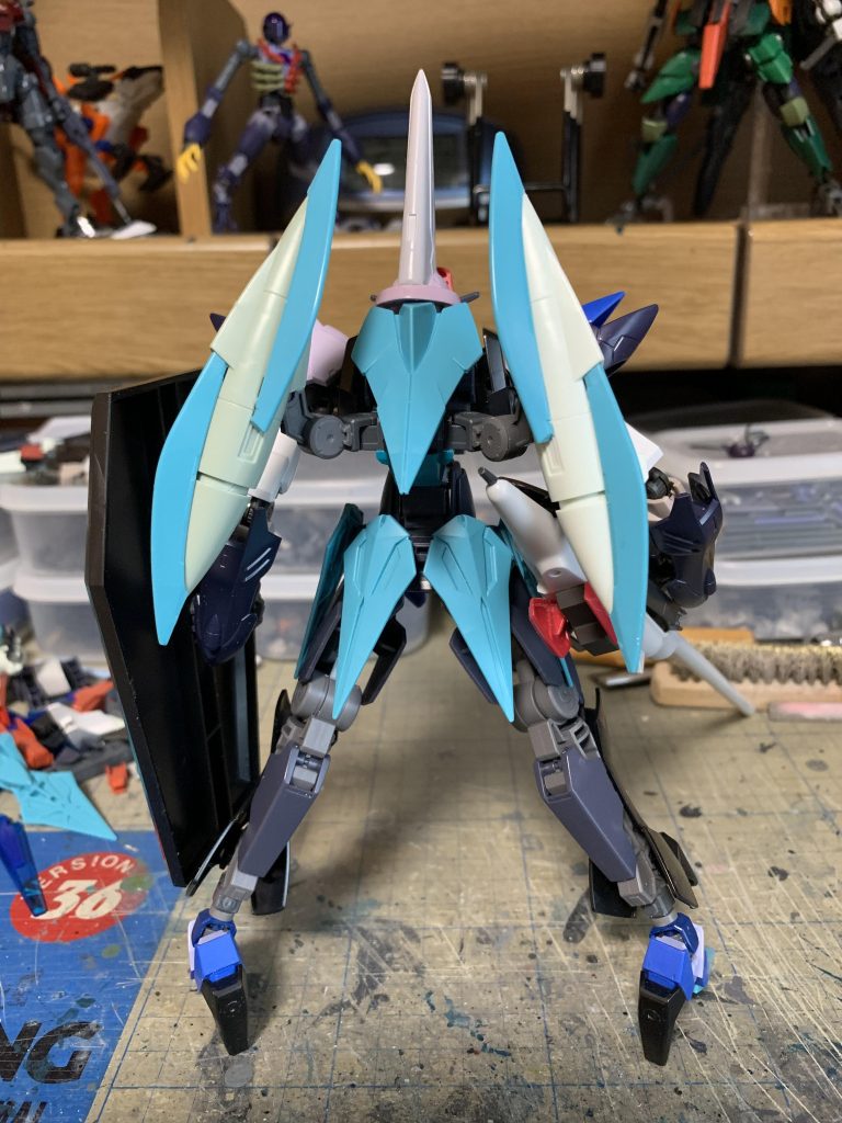 バックパックはガ系二つを使用。ジョイントで開くようにしました。