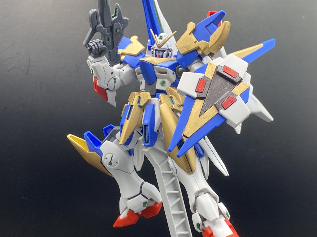 ビームライフルを構えてポーズV2系のビームライフルのデザインがすこです。