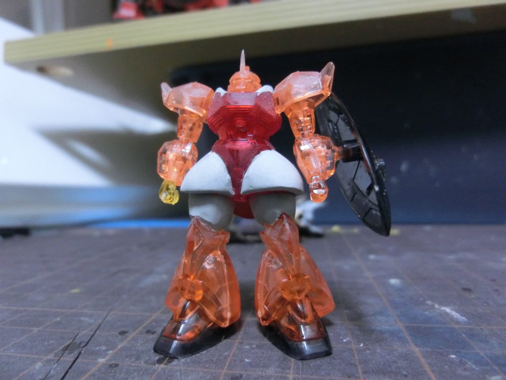 THE　ORIGIN版ゲルググに改修太もものパテ盛りスカートパテ盛り肩パットは三角形状