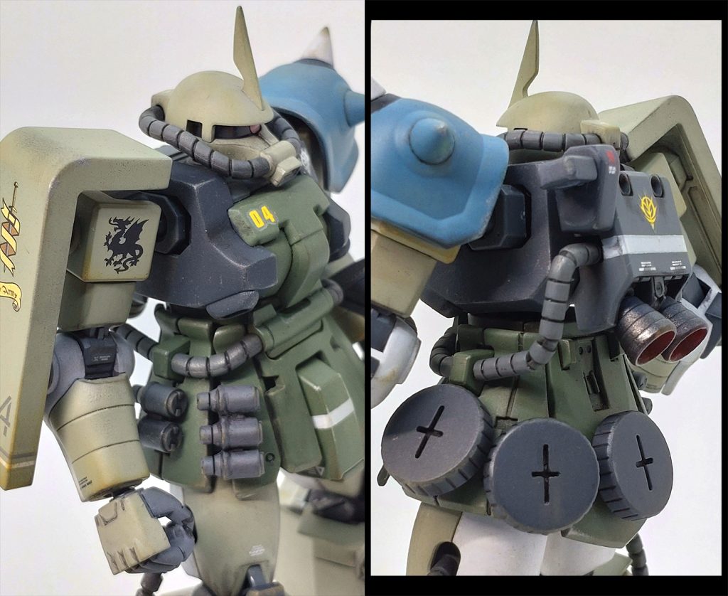 例によってゴテゴテ装備を磁石でくっつけてます。