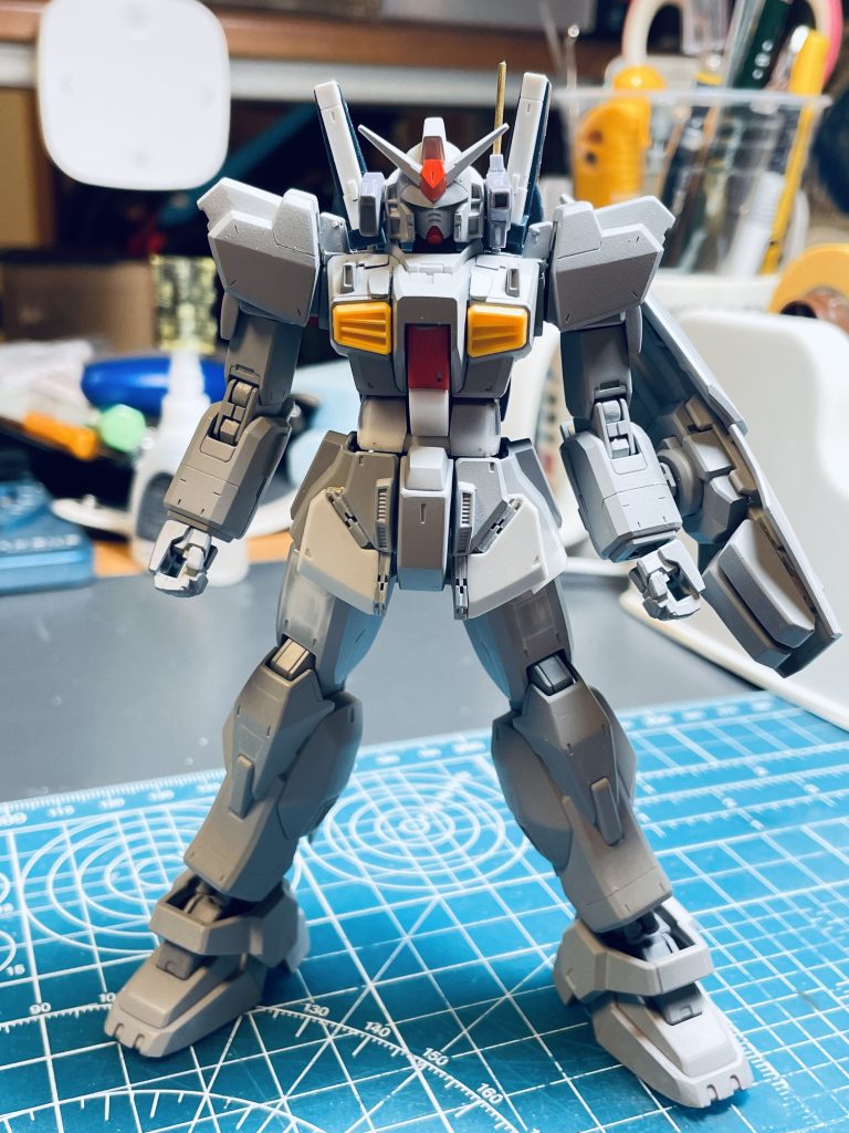 塗装前チェック中