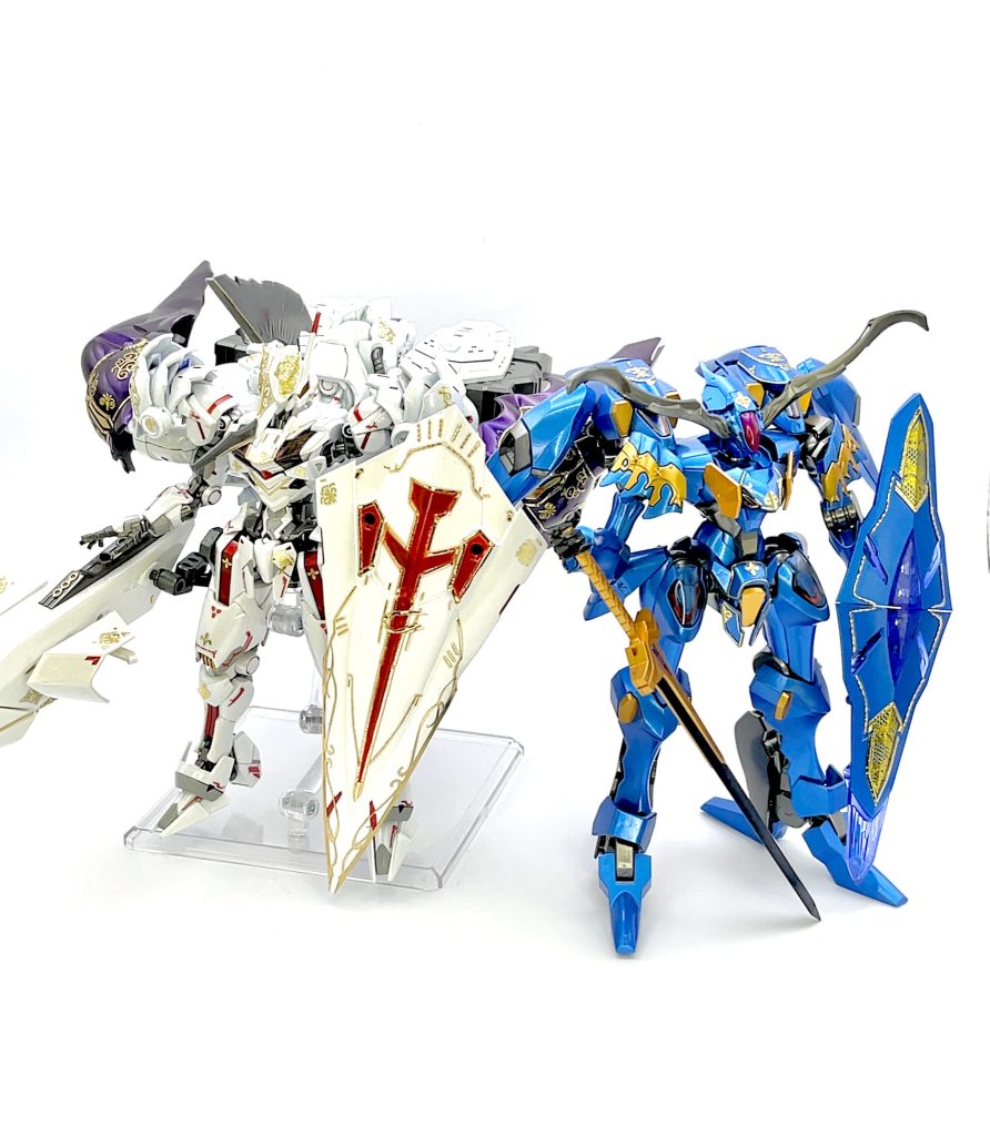 別途作成したLEDミラージュ風エアリアルと。水星キットはFSSと相性良くて楽しいです☺